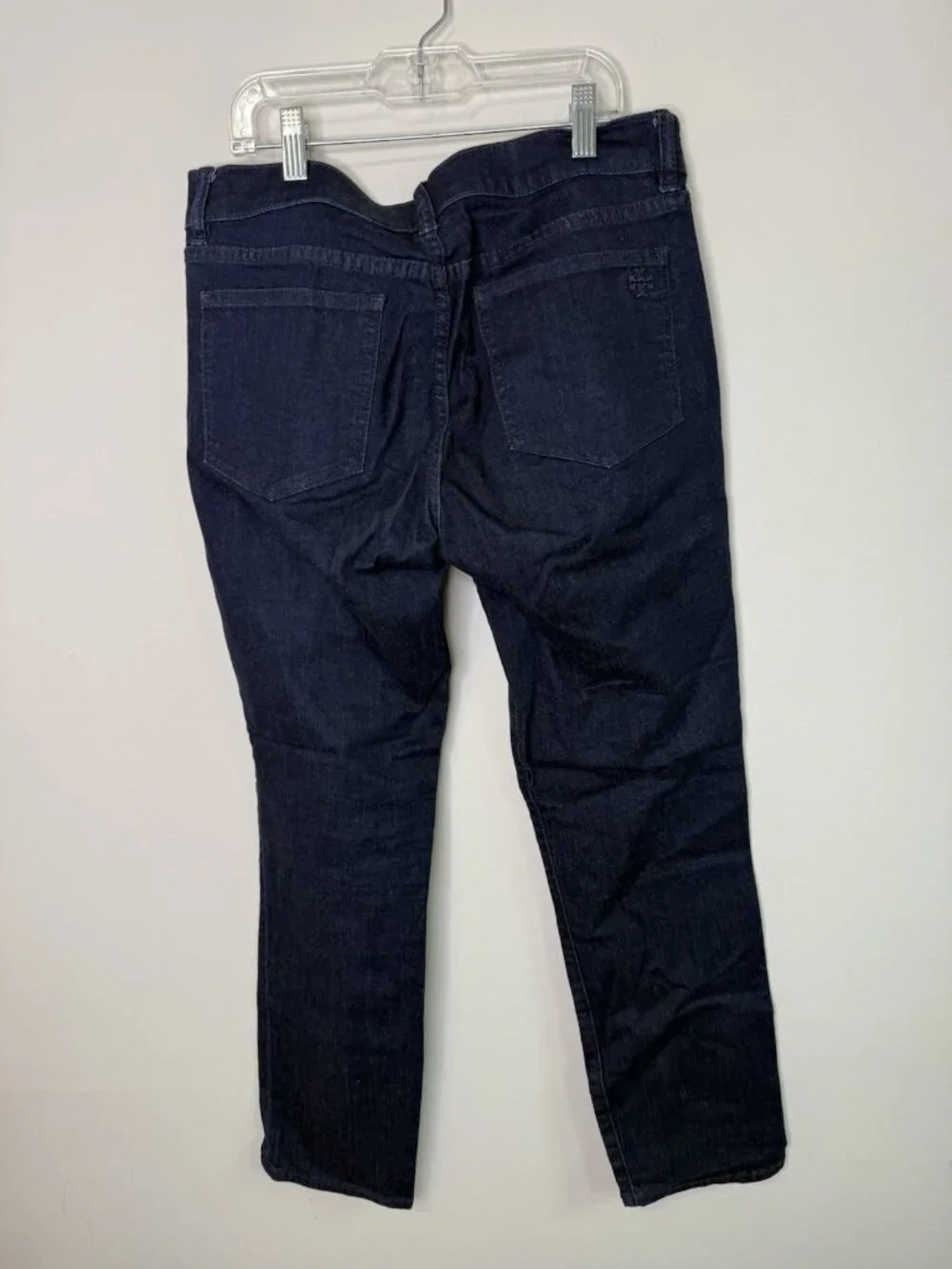 Tory Burch Cropped Skinny Jeans Darkwash Indigo